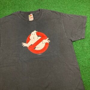 Vintage Ghostbusters Shirt Mens L Black 2004 Columbia Pictures Movie Promo Y2K